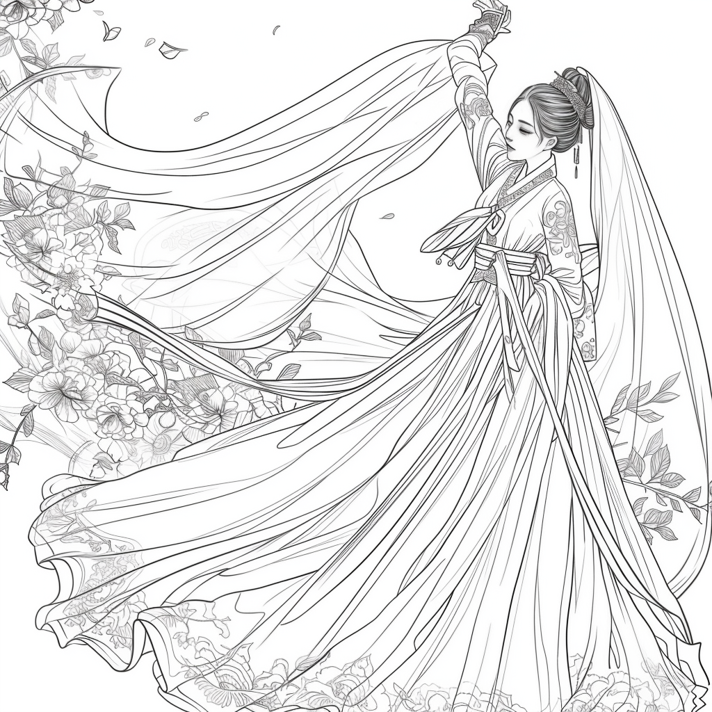 The Dance of Blossoms and Silk