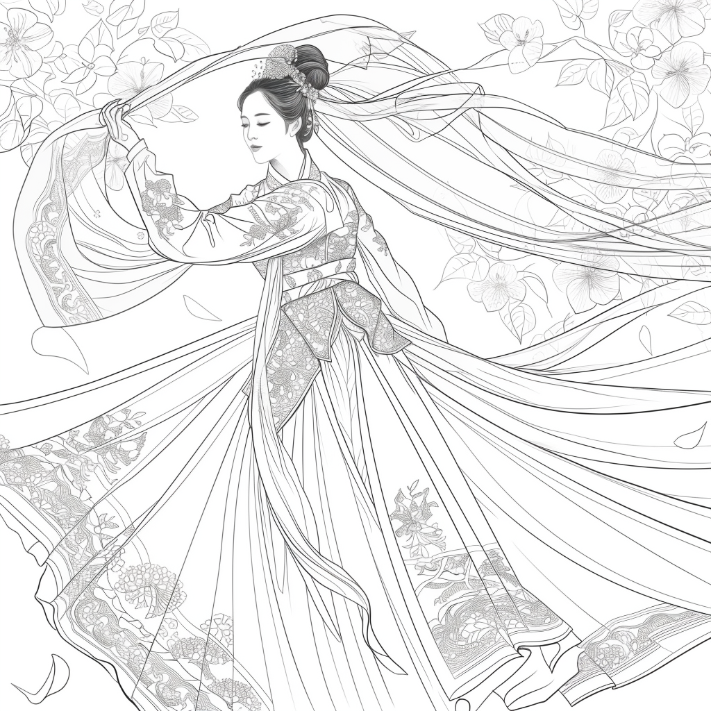 The Dance of Blossoms and Silk