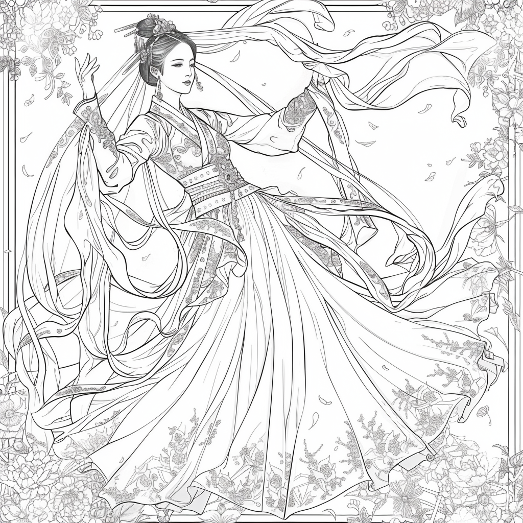 The Dance of Blossoms and Silk