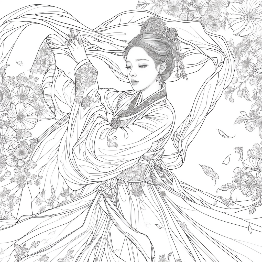 The Dance of Blossoms and Silk
