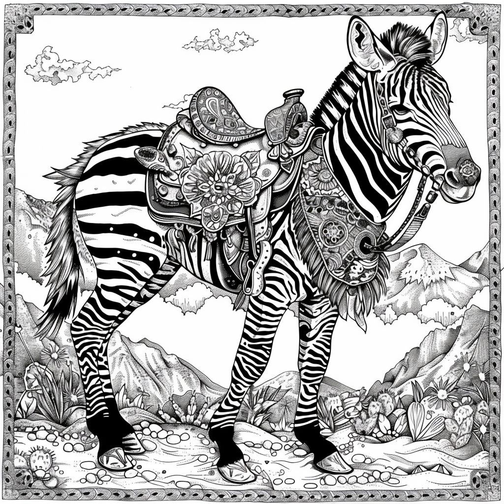 The Embroidered Zebra of Mountain Valley