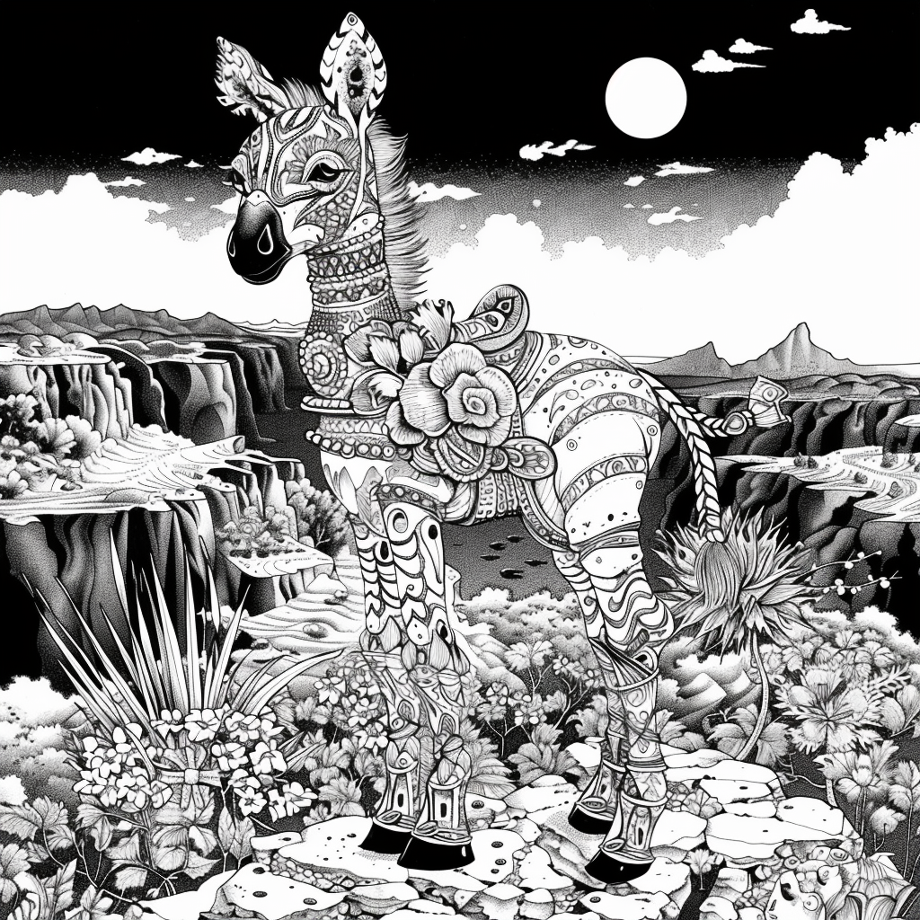 The Embroidered Zebra of Mountain Valley