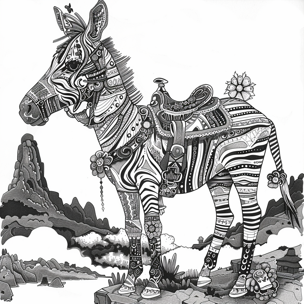 The Embroidered Zebra of Mountain Valley