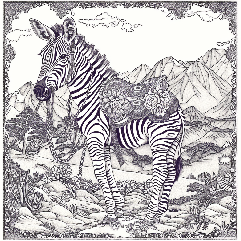 The Embroidered Zebra of Mountain Valley