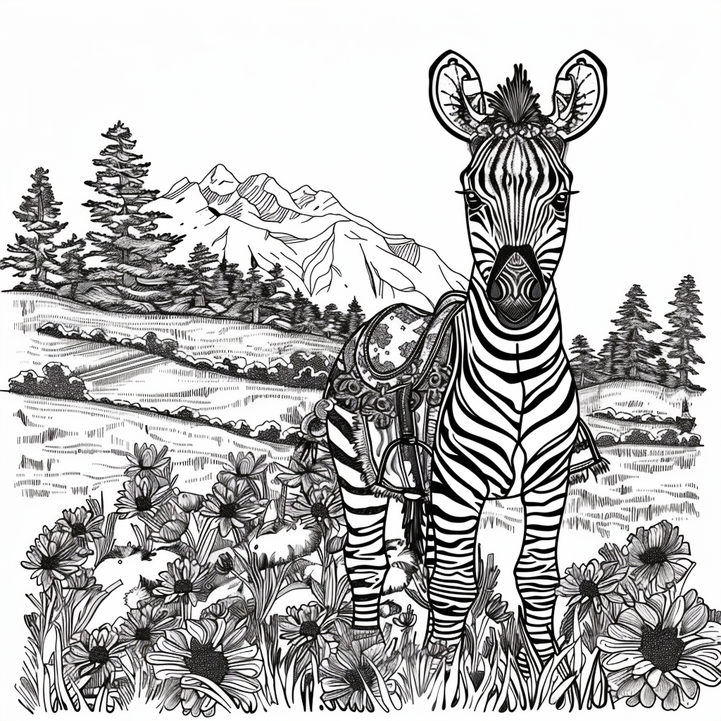 The Embroidered Zebra of Mountain Valley