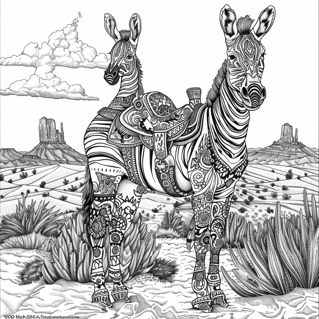 The Embroidered Zebra of Mountain Valley
