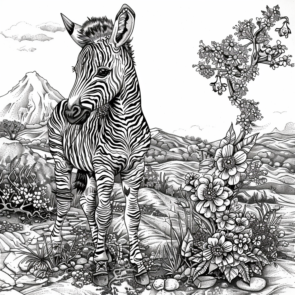 The Embroidered Zebra of Mountain Valley