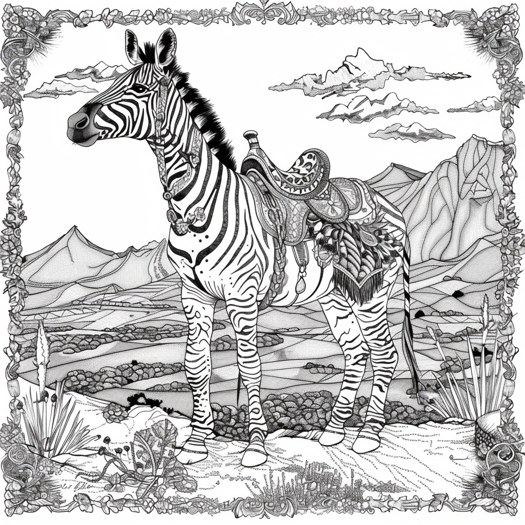 The Embroidered Zebra of Mountain Valley