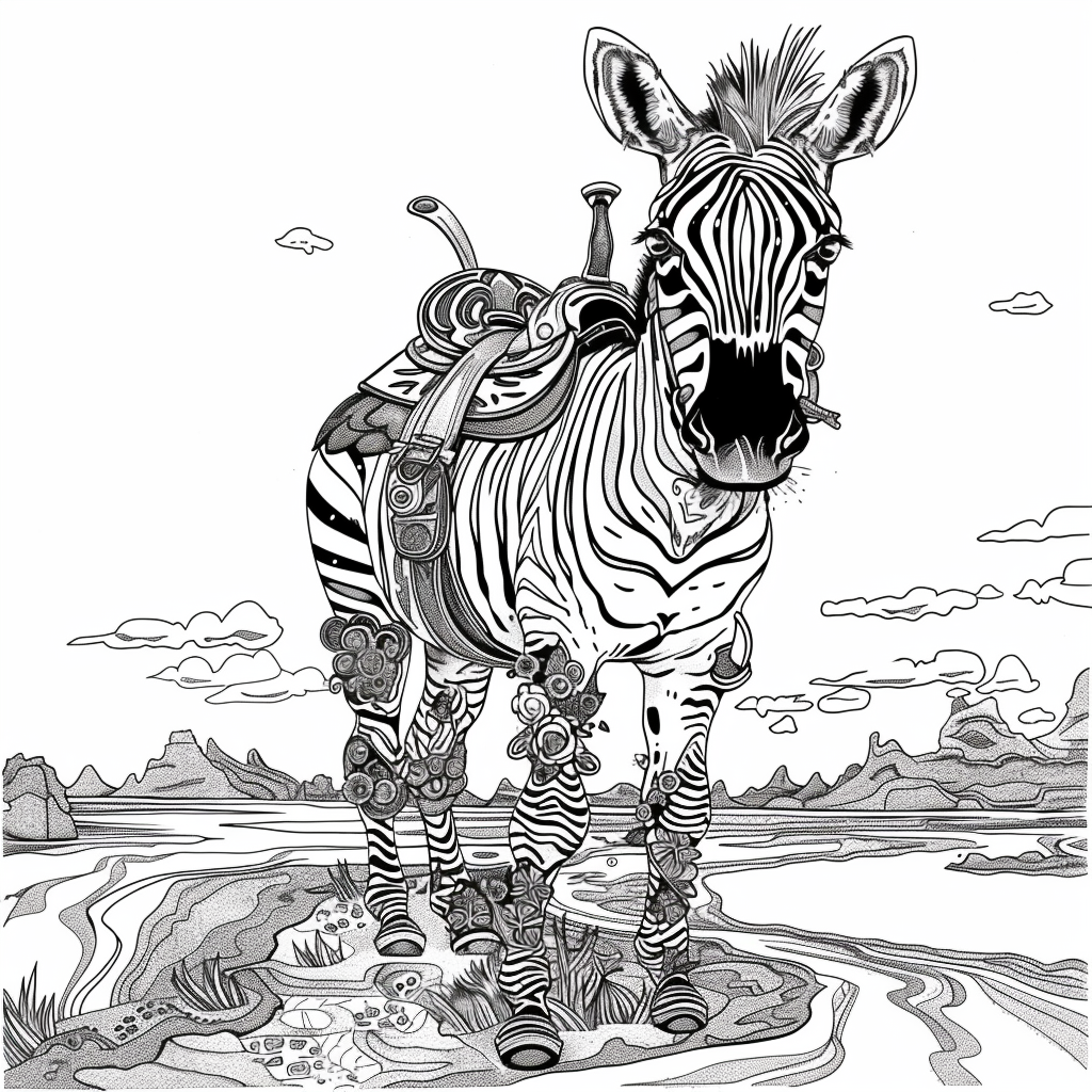 The Embroidered Zebra of Mountain Valley