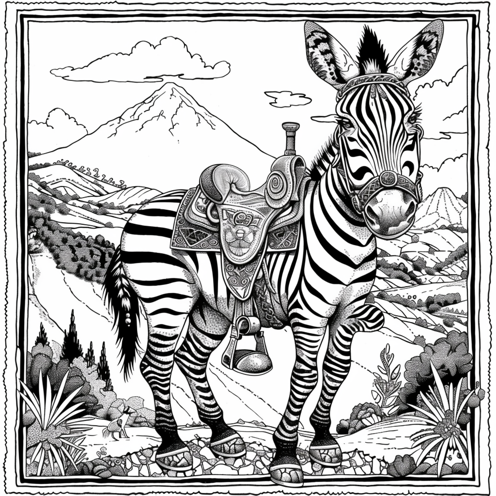 The Embroidered Zebra of Mountain Valley