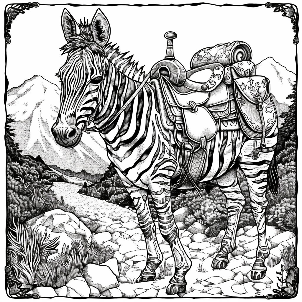 The Embroidered Zebra of Mountain Valley