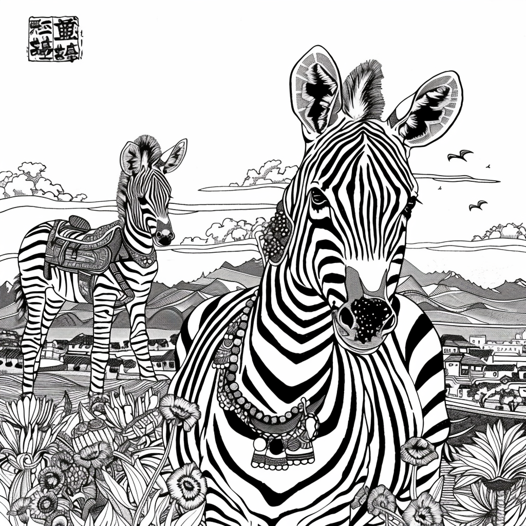 The Embroidered Zebra of Mountain Valley