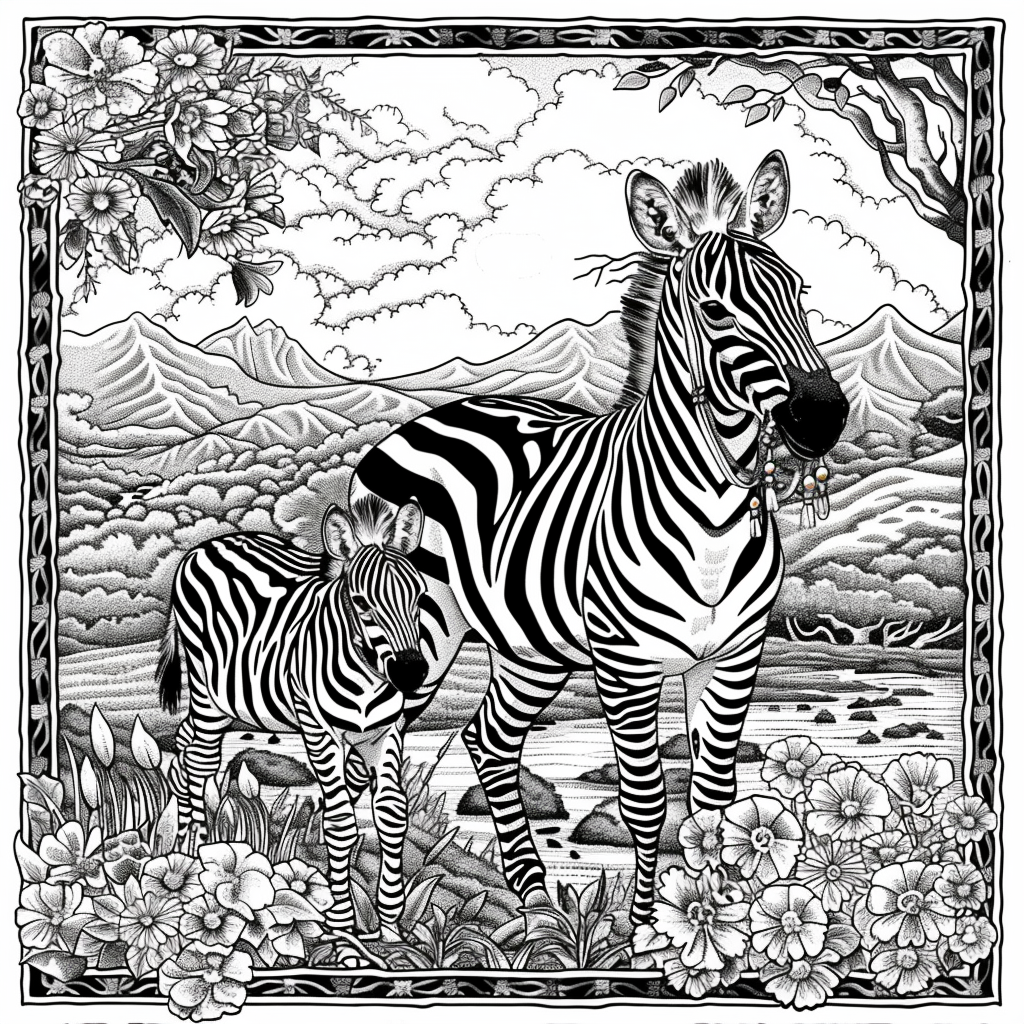 The Embroidered Zebra of Mountain Valley