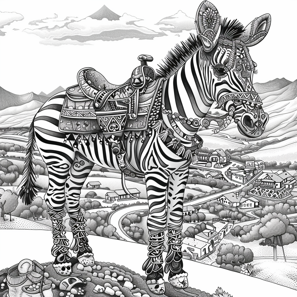 The Embroidered Zebra of Mountain Valley