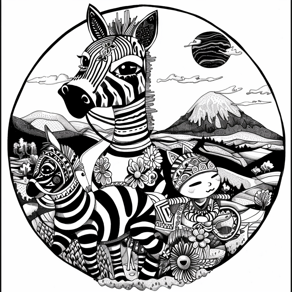The Embroidered Zebra of Mountain Valley