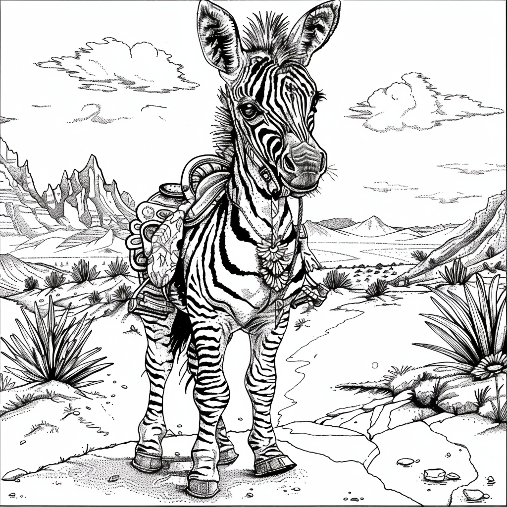 The Embroidered Zebra of Mountain Valley