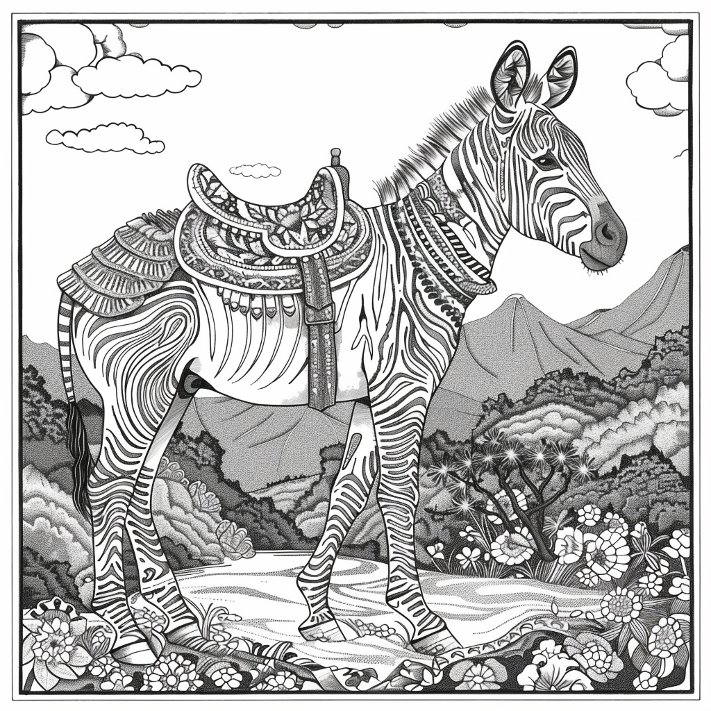 The Embroidered Zebra of Mountain Valley