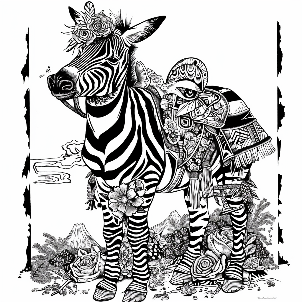 The Embroidered Zebra of Mountain Valley