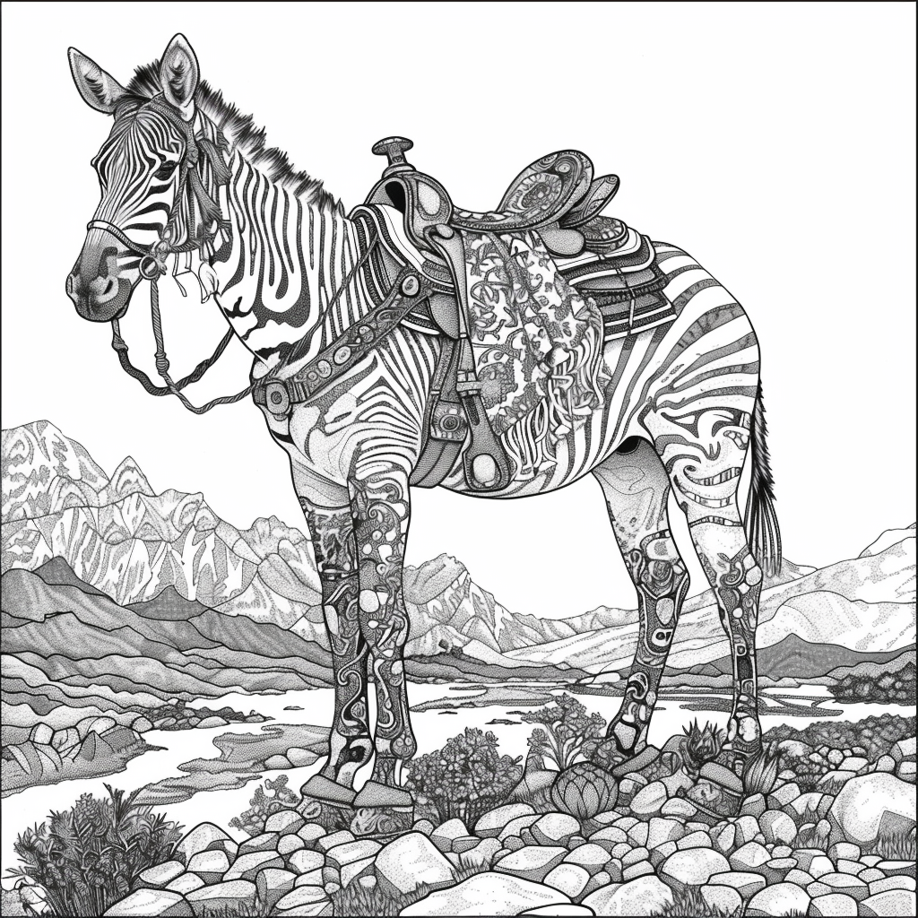 The Embroidered Zebra of Mountain Valley