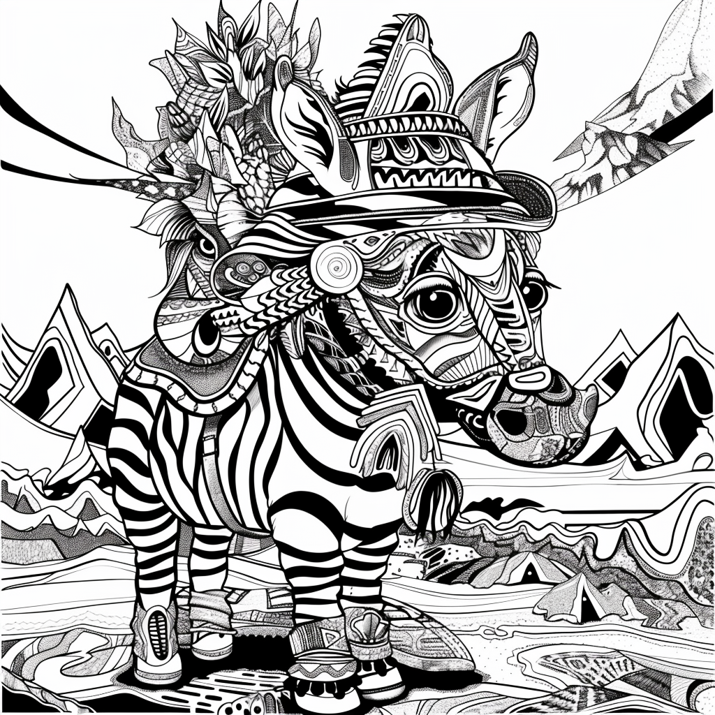 The Embroidered Zebra of Mountain Valley