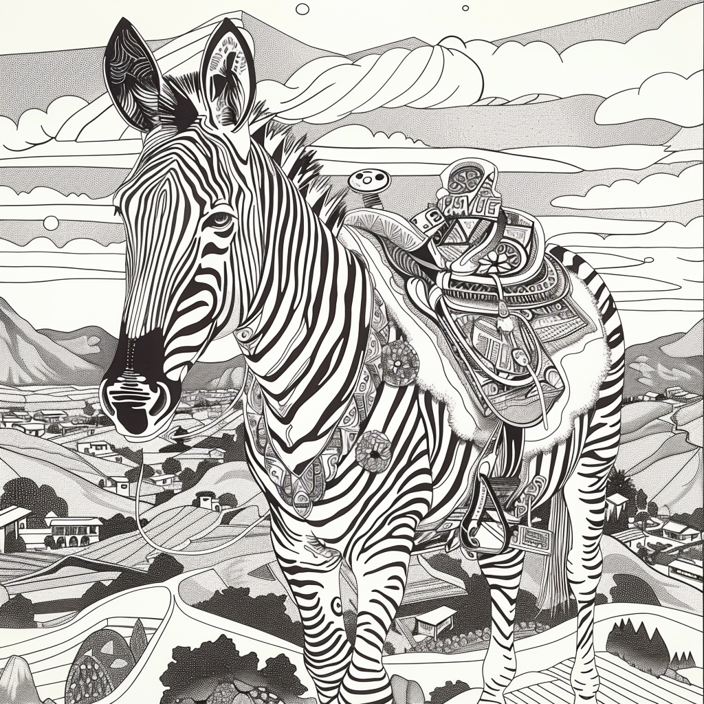 The Embroidered Zebra of Mountain Valley