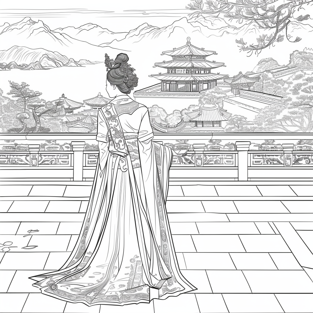 Majesty in Hanbok