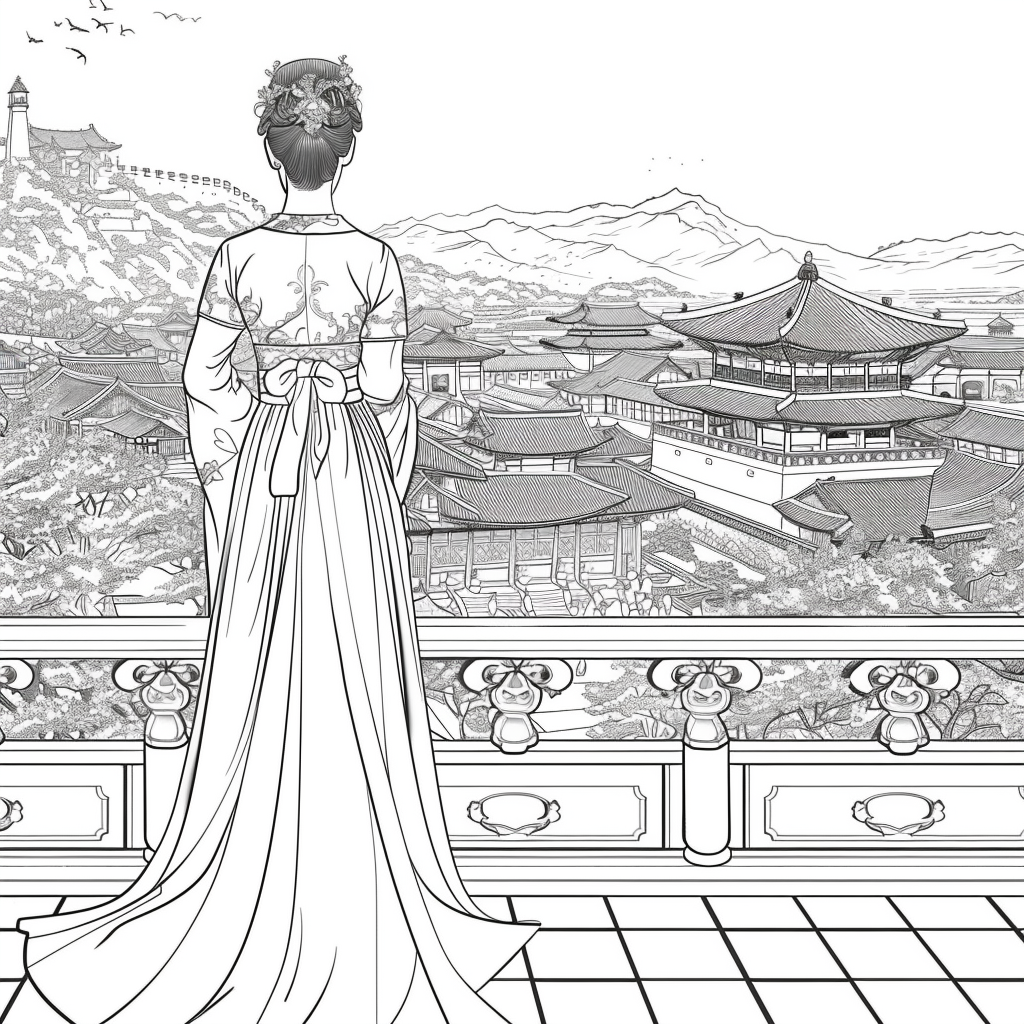 Majesty in Hanbok