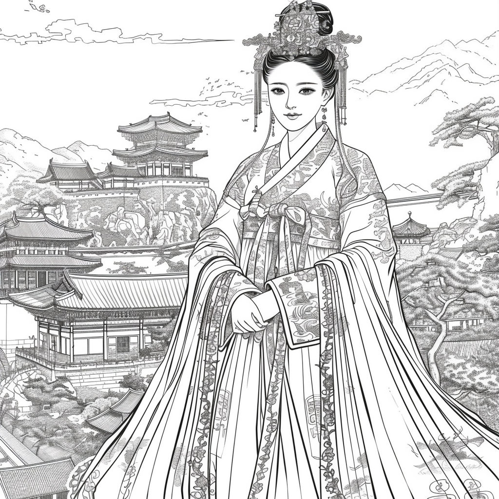 Majesty in Hanbok