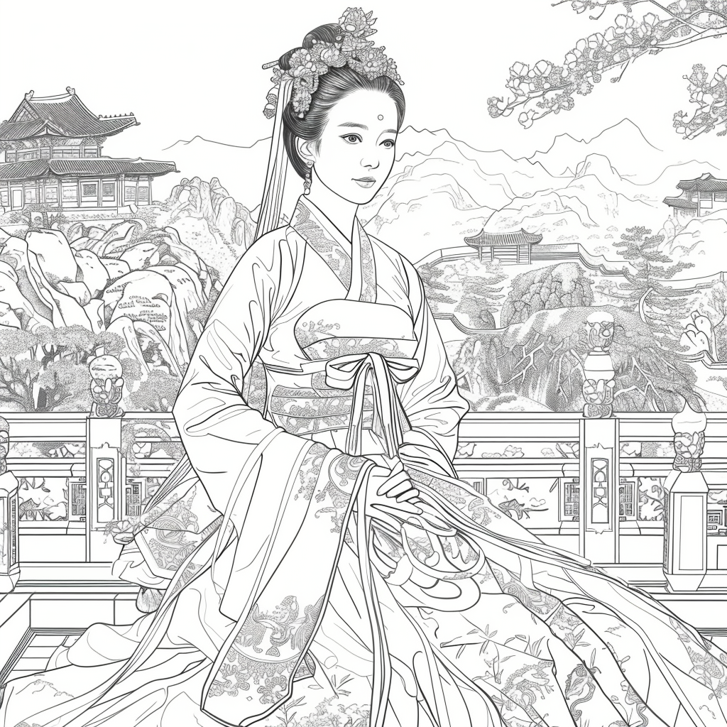Majesty in Hanbok