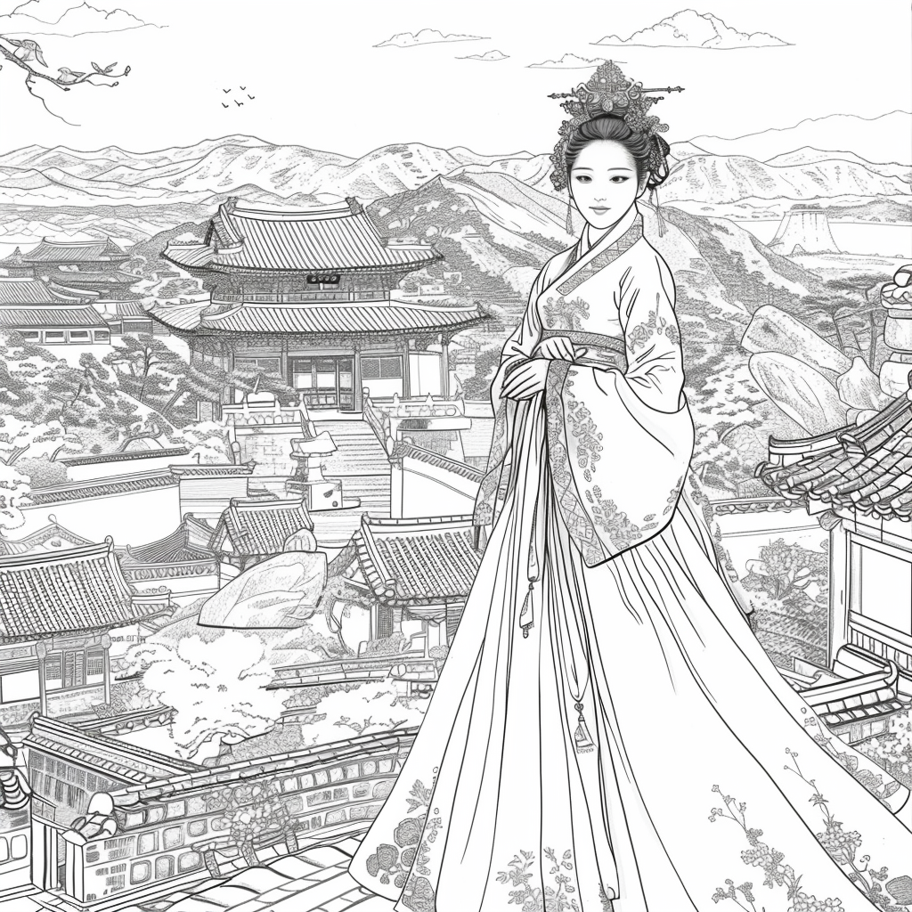 Majesty in Hanbok