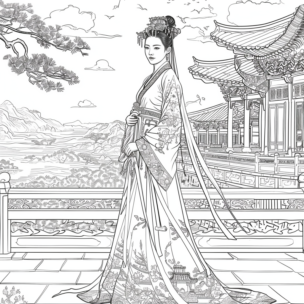 Majesty in Hanbok
