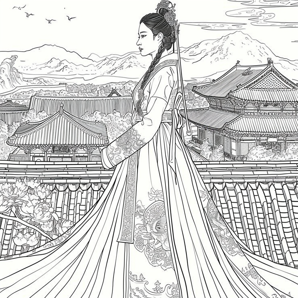 Majesty in Hanbok