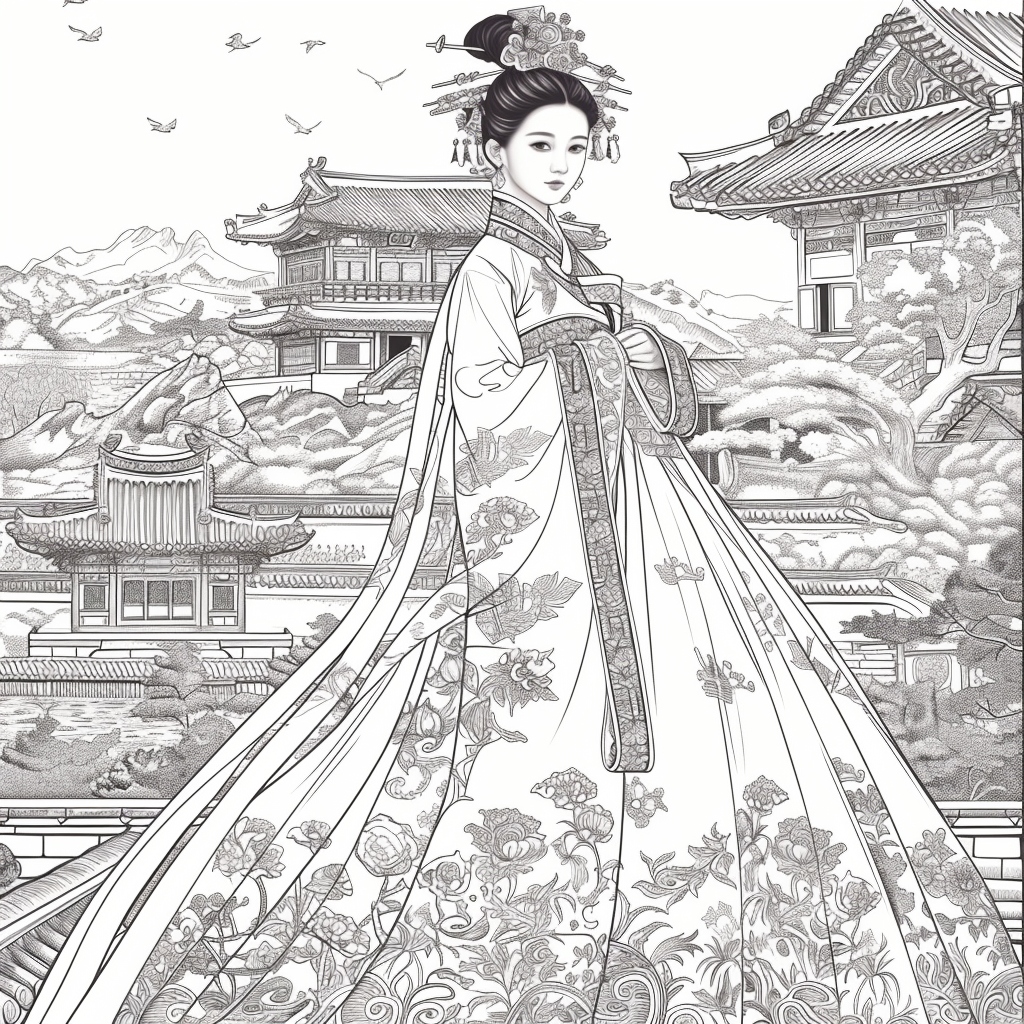 Majesty in Hanbok