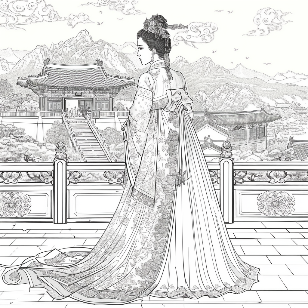 Majesty in Hanbok