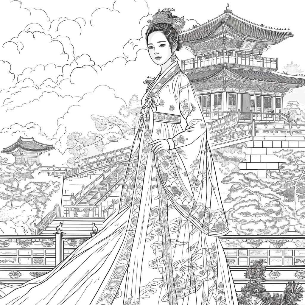 Majesty in Hanbok