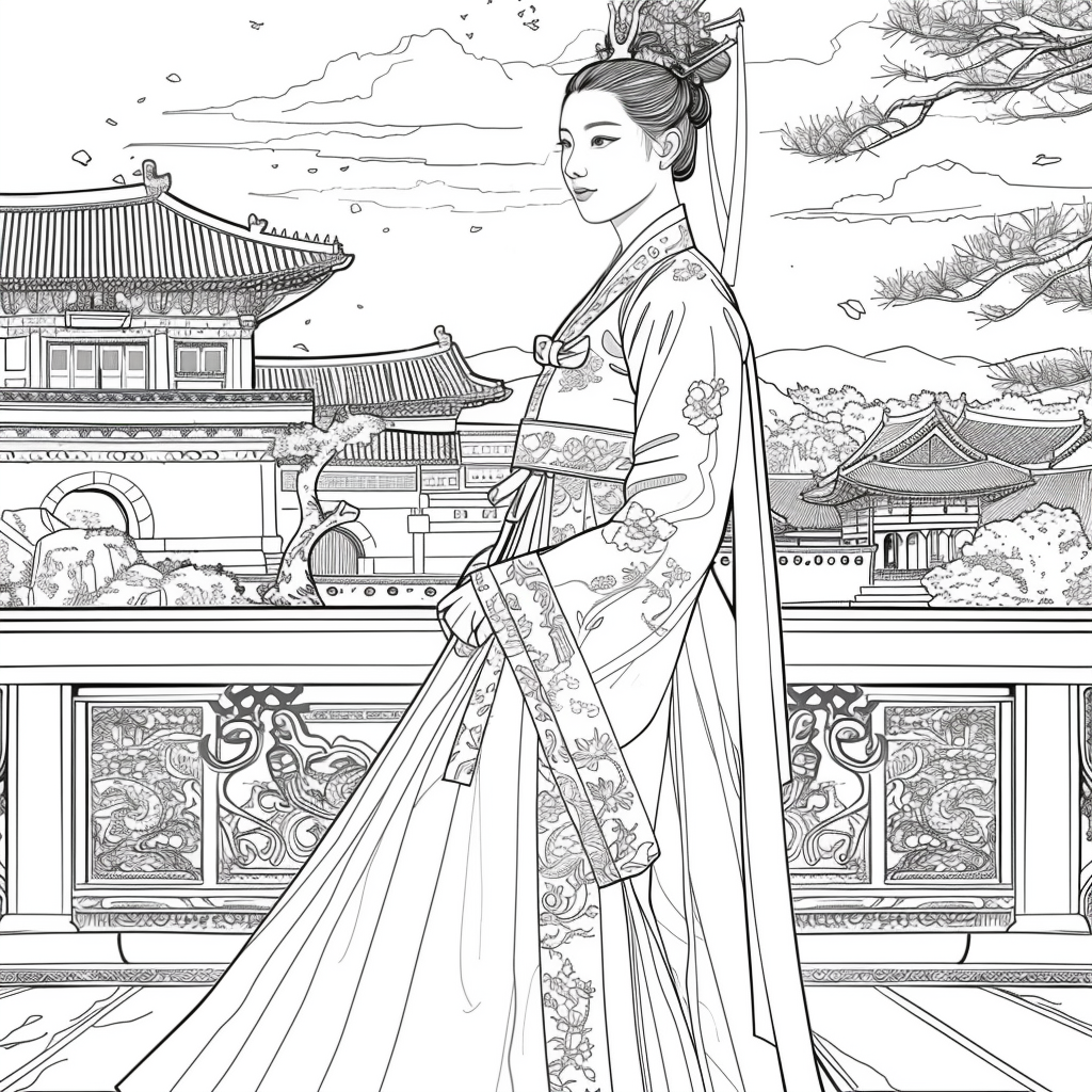 Majesty in Hanbok