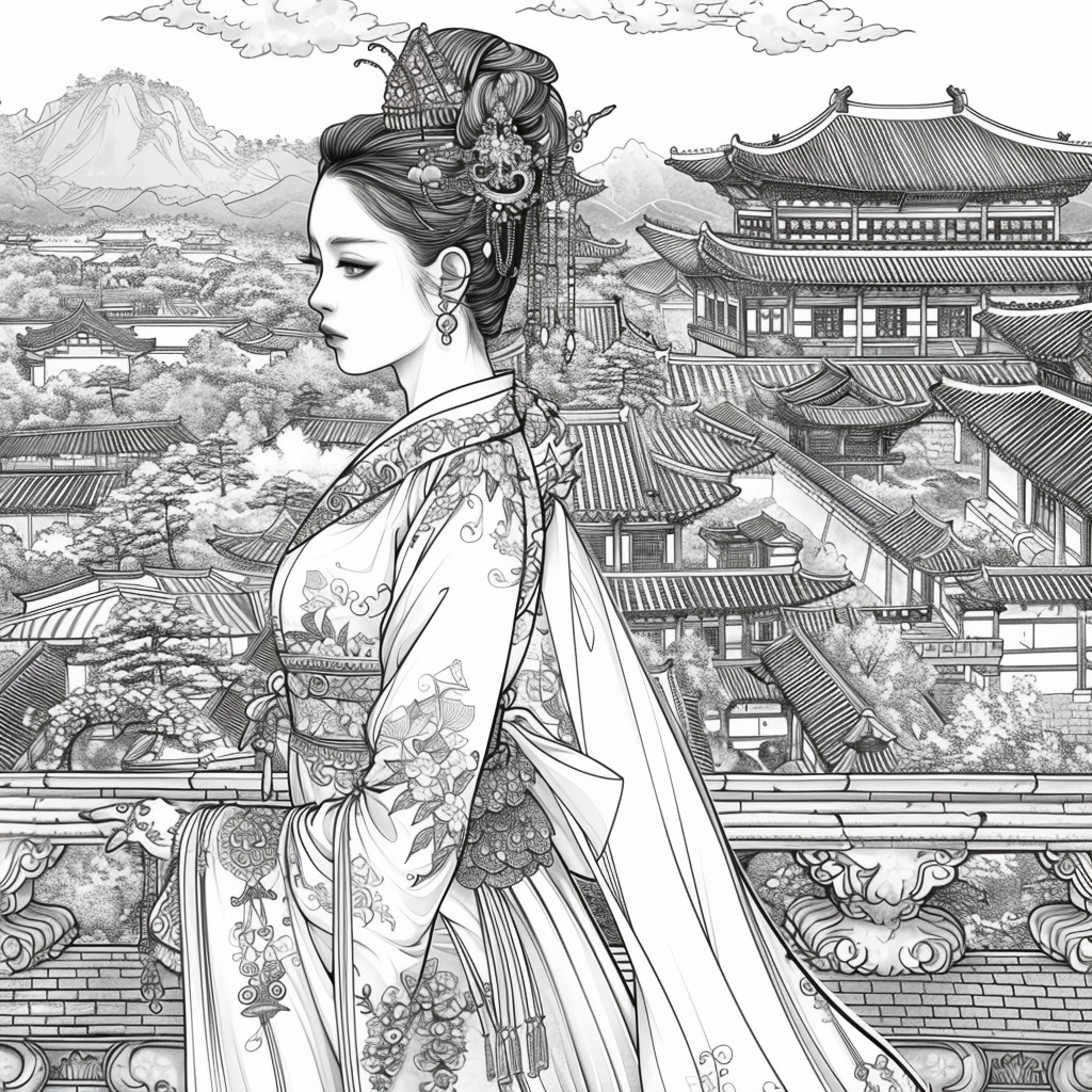 Majesty in Hanbok