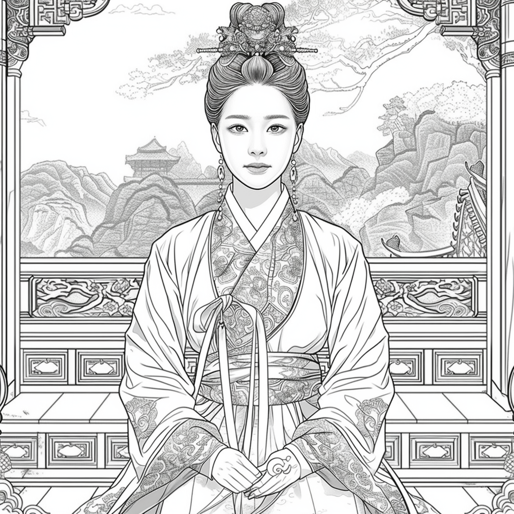 Majesty in Hanbok