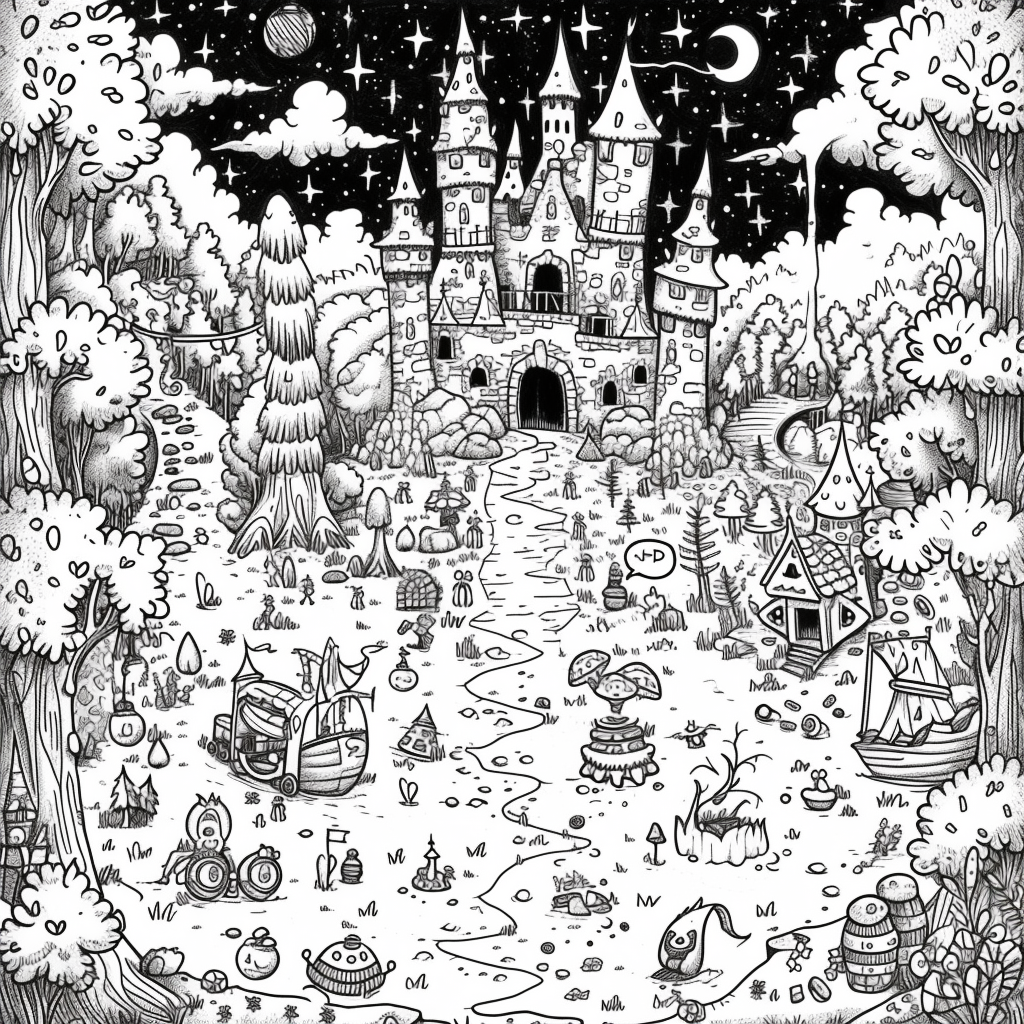 Starlight Hollow – A Whimsical Midnight Village