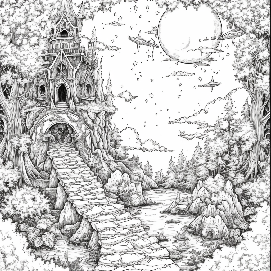 Starlight Hollow – A Whimsical Midnight Village