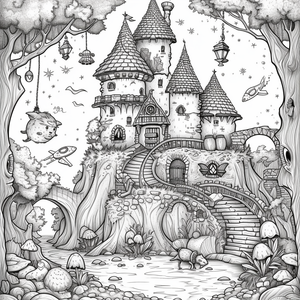 Starlight Hollow – A Whimsical Midnight Village