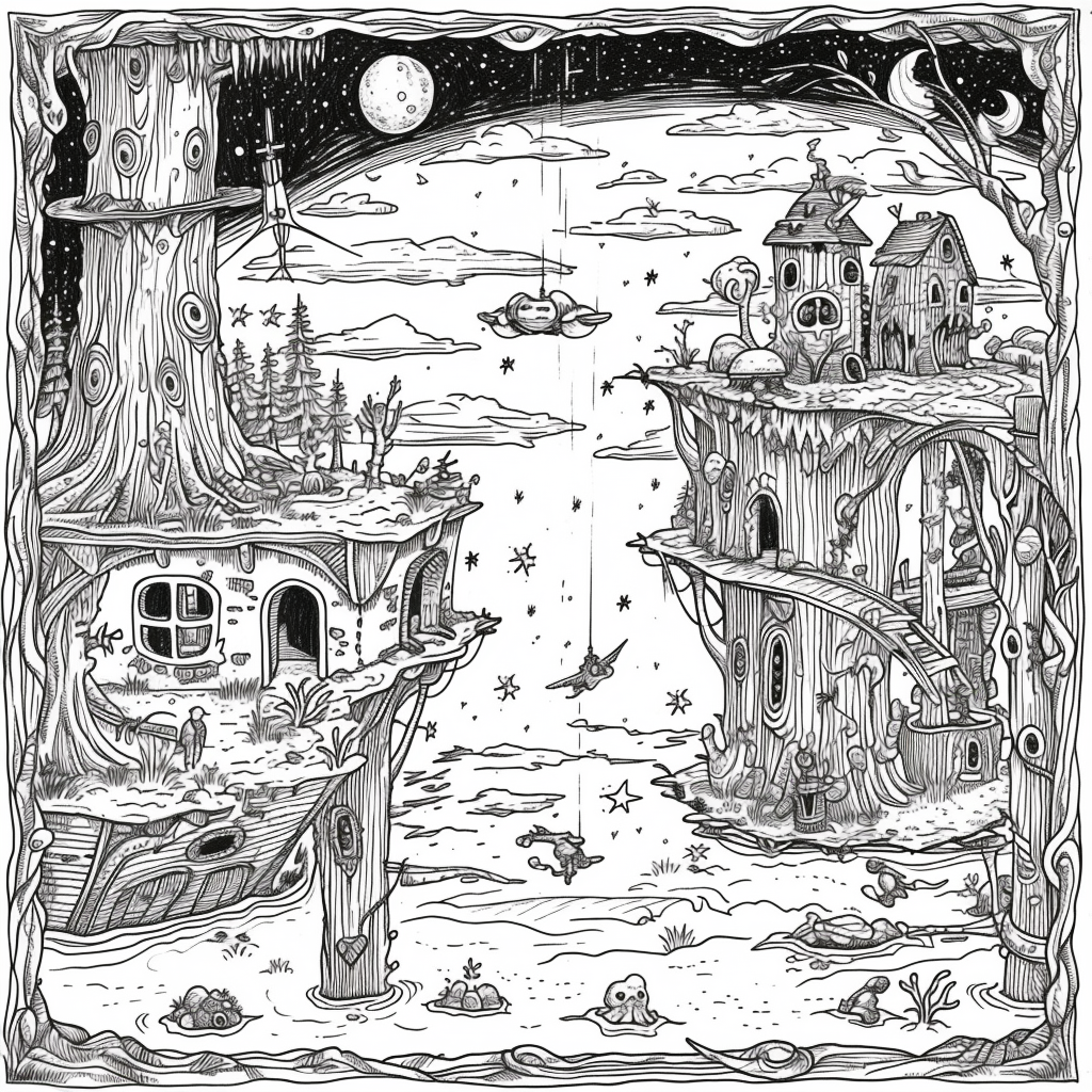 Starlight Hollow – A Whimsical Midnight Village