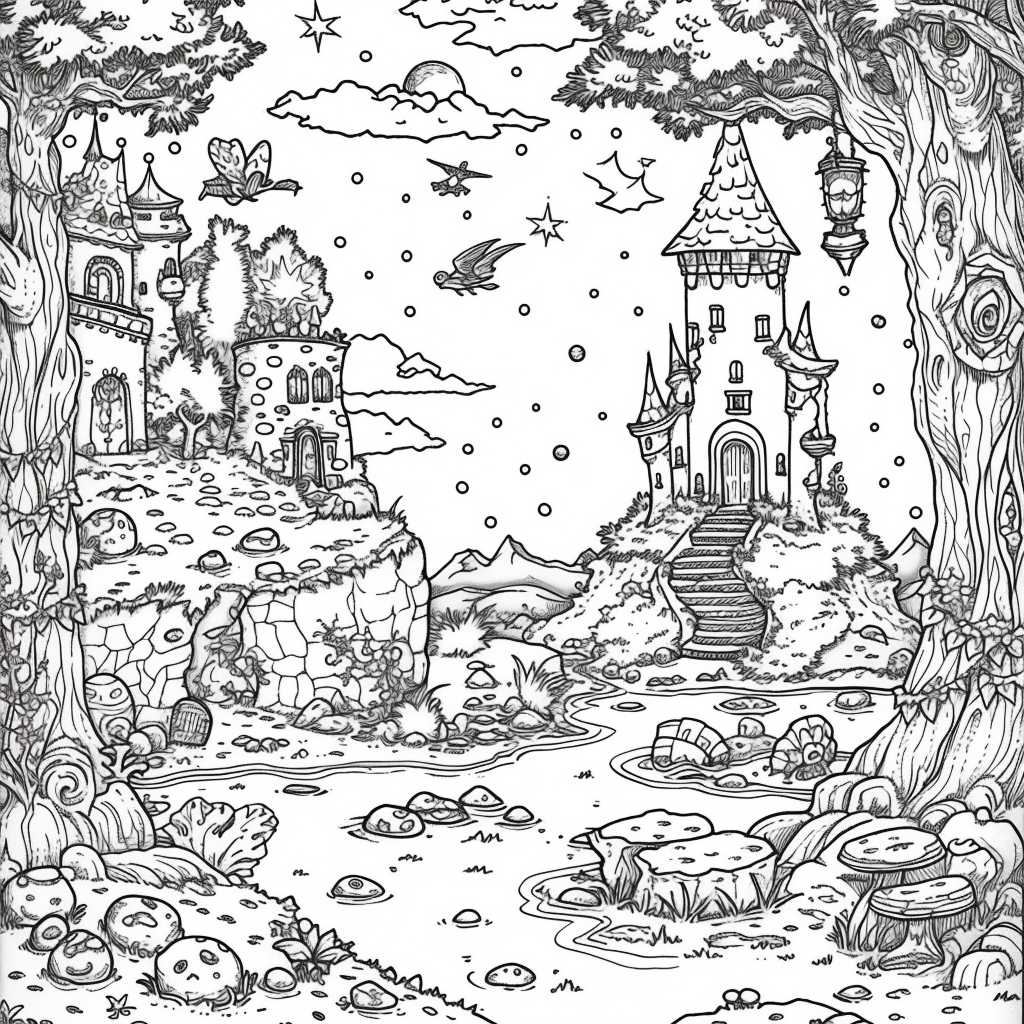 Starlight Hollow – A Whimsical Midnight Village