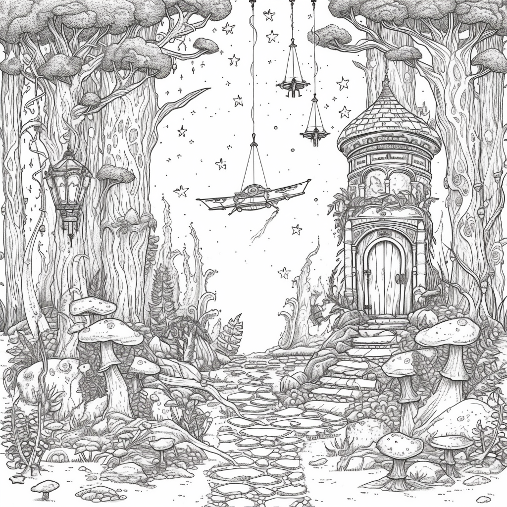 Whimsical Fairy Village – Enchanted Treehouse Homes in a Magical Land