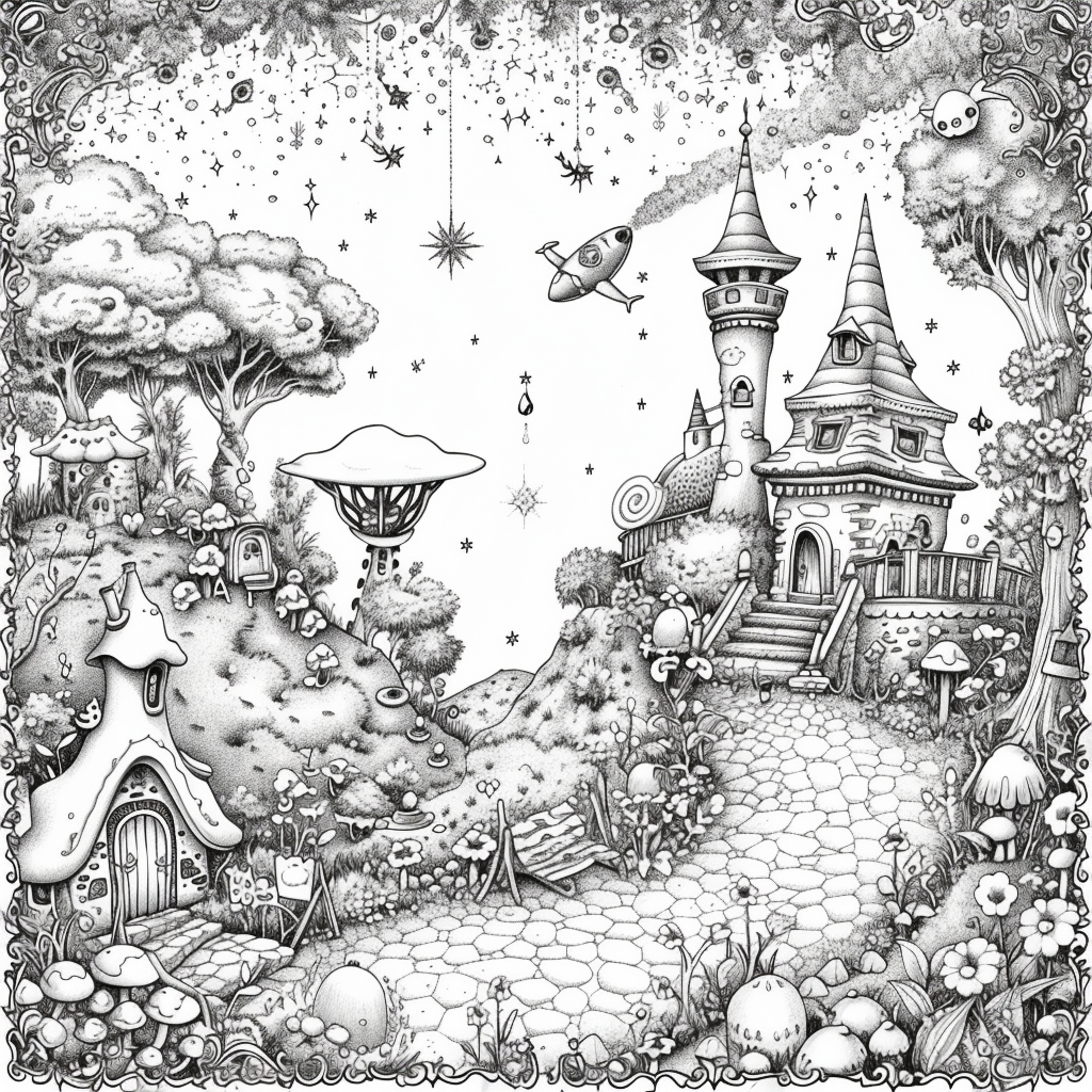 Whimsical Fairy Village – Enchanted Treehouse Homes in a Magical Land