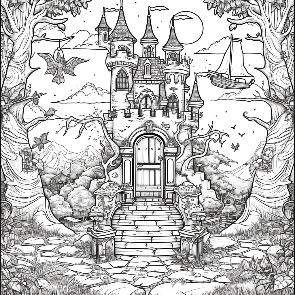 Whimsical Fairy Village – Enchanted Treehouse Homes in a Magical Land
