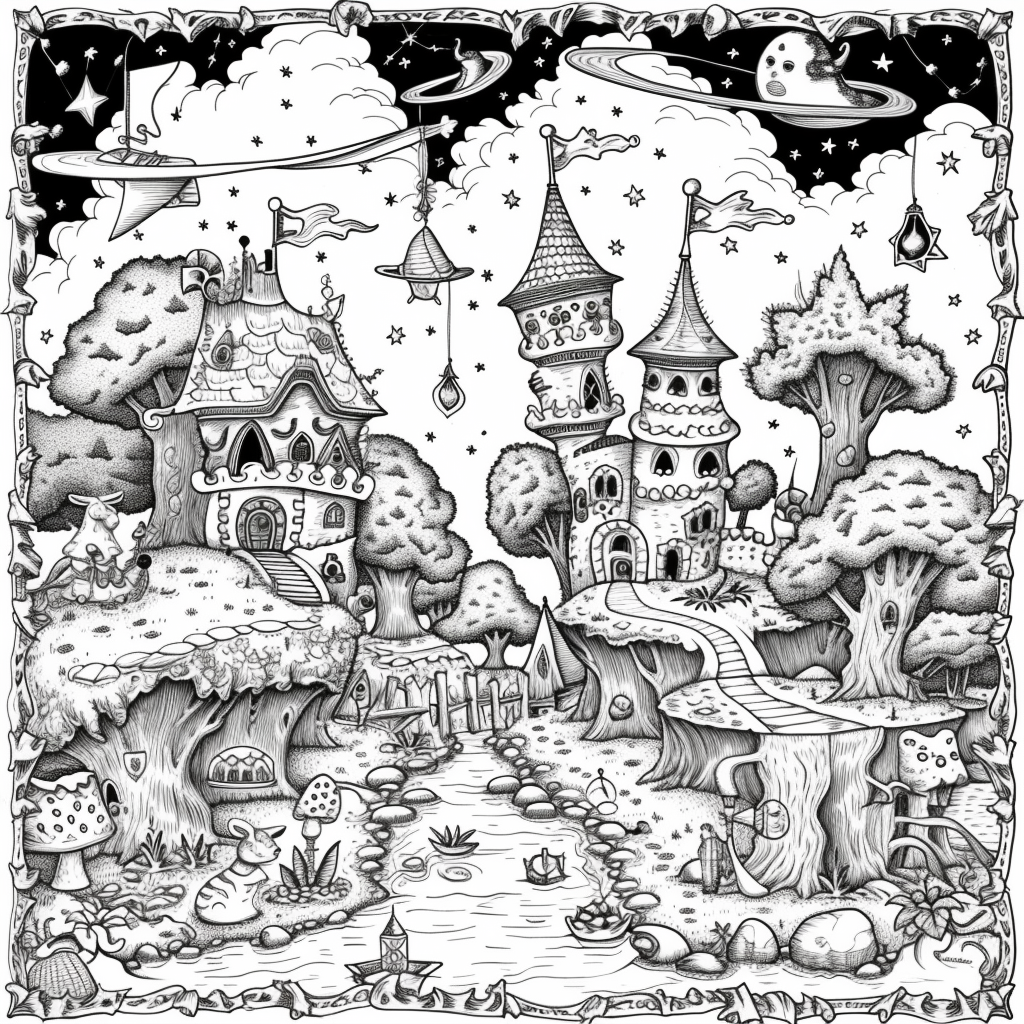 Starlight Hollow – A Whimsical Midnight Village