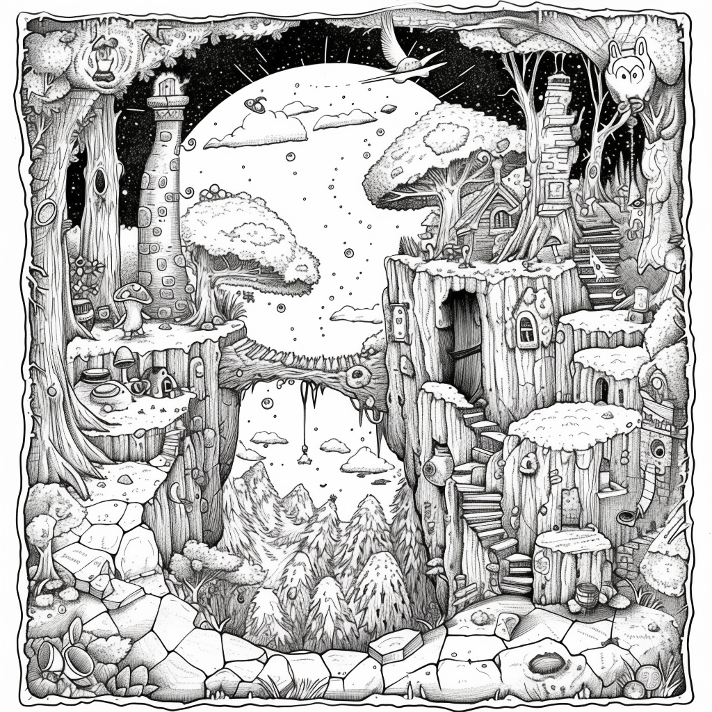 Starlight Hollow – A Whimsical Midnight Village