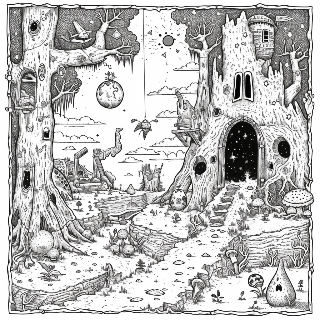 Whimsical Fairy Village – Enchanted Treehouse Homes in a Magical Land