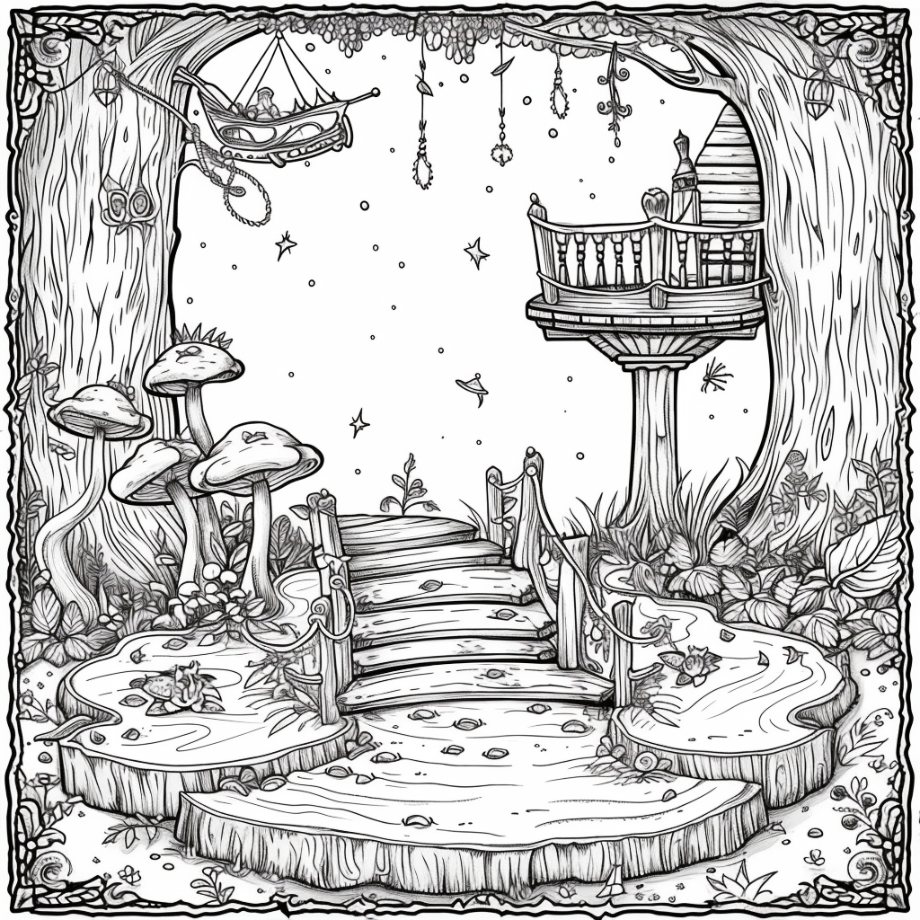 Whimsical Fairy Village – Enchanted Treehouse Homes in a Magical Land